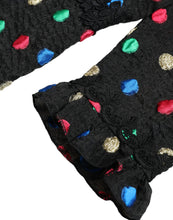 Load image into Gallery viewer, Dolce & Gabbana Black Polka Dot Ruffle Cotton Midi Dress