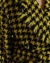 Load image into Gallery viewer, Dolce & Gabbana Chic Houndstooth Virgin Wool Long Coat