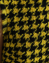 Load image into Gallery viewer, Dolce & Gabbana Yellow Houndstooth Sleeveless Aline Mini Dress