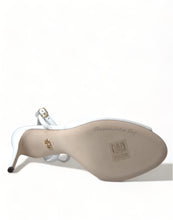 Load image into Gallery viewer, Dolce & Gabbana White Embroidered Ankle Strap Heels