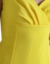 Load image into Gallery viewer, Dolce & Gabbana Yellow Polyester Sleeveless Bodycon Midi Dress