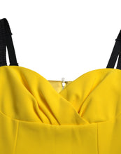 Load image into Gallery viewer, Dolce & Gabbana Yellow Polyester Sleeveless Bodycon Midi Dress
