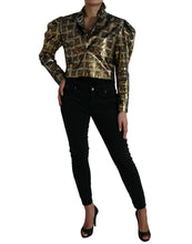 Load image into Gallery viewer, Dolce & Gabbana Multicolor Polyester Sequined Cropped Jacket