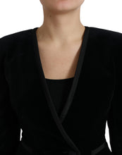 Load image into Gallery viewer, Dolce & Gabbana Black Velvet Cotton Double Breasted Jacket