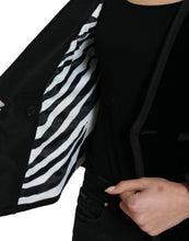Load image into Gallery viewer, Dolce & Gabbana Black Velvet Cotton Double Breasted Jacket