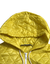 Load image into Gallery viewer, Dolce & Gabbana Yellow Nylon Quilted Hooded Pullover Jacket