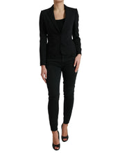 Load image into Gallery viewer, Dolce & Gabbana Black Wool Single Breasted Blazer Coat Jacket