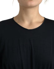 Load image into Gallery viewer, Dolce & Gabbana Elegant Black Wool Wrap Dress