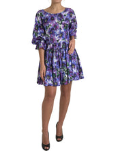 Load image into Gallery viewer, Dolce & Gabbana Floral A-Line Knee Length Cotton Dress