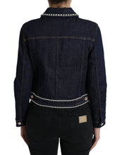 Load image into Gallery viewer, Dolce & Gabbana Elegant Denim Jewel Button Jacket
