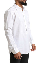 Load image into Gallery viewer, Dolce & Gabbana White Formal Cotton Tuxedo Men Dress Shirt