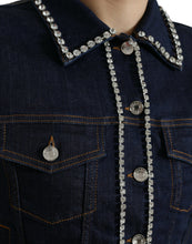 Load image into Gallery viewer, Dolce & Gabbana Elegant Denim Jewel Button Jacket