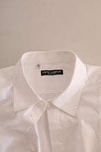 Load image into Gallery viewer, Dolce & Gabbana White Formal Cotton Tuxedo Men Dress Shirt