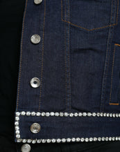 Load image into Gallery viewer, Dolce & Gabbana Elegant Denim Jewel Button Jacket