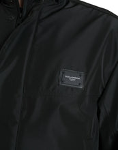Load image into Gallery viewer, Dolce & Gabbana Black Polyester Logo Plaque Hooded Jacket
