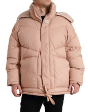 Load image into Gallery viewer, Dolce & Gabbana Peach Polyester Hooded Puffer Winter Jacket