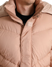 Load image into Gallery viewer, Dolce & Gabbana Peach Polyester Hooded Puffer Winter Jacket