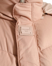 Load image into Gallery viewer, Dolce & Gabbana Peach Polyester Hooded Puffer Winter Jacket