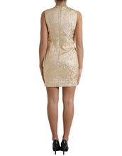 Load image into Gallery viewer, Dolce & Gabbana Metallic Floral Jacquard A-line Mini Dress