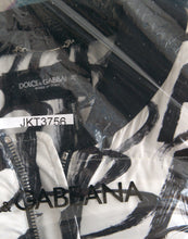 Load image into Gallery viewer, Dolce & Gabbana White Logo Padded Full Zip Bomber Jacket