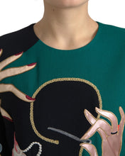 Load image into Gallery viewer, Dolce & Gabbana Elegant Multicolor Wool A-Line Dress