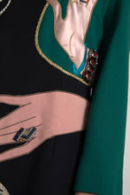 Load image into Gallery viewer, Dolce & Gabbana Elegant Multicolor Wool A-Line Dress
