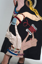 Load image into Gallery viewer, Dolce & Gabbana Elegant Multicolor Wool A-Line Dress