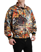 Load image into Gallery viewer, Dolce & Gabbana Multicolor Abstract Polyester Bomber Jacket