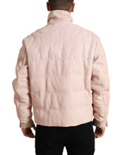 Load image into Gallery viewer, Dolce & Gabbana Pink Nylon Men Turtle Neck Puffer Jacket