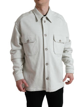 Load image into Gallery viewer, Dolce & Gabbana Grey Cotton Button Down Collared Coat Jacket