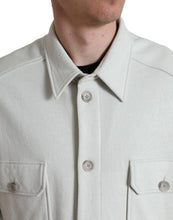 Load image into Gallery viewer, Dolce & Gabbana Grey Cotton Button Down Collared Coat Jacket