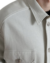 Load image into Gallery viewer, Dolce & Gabbana Grey Cotton Button Down Collared Coat Jacket