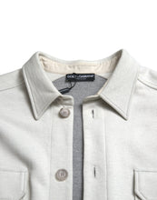 Load image into Gallery viewer, Dolce & Gabbana Grey Cotton Button Down Collared Coat Jacket