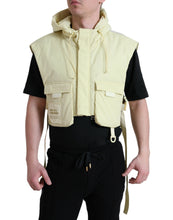 Load image into Gallery viewer, Dolce & Gabbana Yellow Nylon Hooded Sportswear Vest Jacket