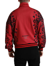 Load image into Gallery viewer, Dolce & Gabbana Red Leopard Polyester Bomber Full Zip Jacket