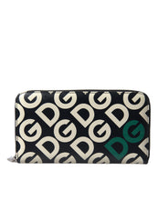Load image into Gallery viewer, Dolce & Gabbana Multicolor DG Mania Leather Zip Around Continental Wallet