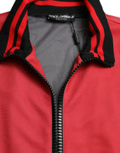 Load image into Gallery viewer, Dolce & Gabbana Red Leopard Polyester Bomber Full Zip Jacket