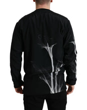 Load image into Gallery viewer, Dolce & Gabbana Black Floral Print Crewneck Pullover Sweater