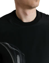 Load image into Gallery viewer, Dolce & Gabbana Black Floral Print Crewneck Pullover Sweater