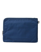 Load image into Gallery viewer, Dolce & Gabbana Blue DG Milano Print Nylon Pouch Clutch Men Bag