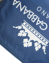 Load image into Gallery viewer, Dolce & Gabbana Blue DG Milano Print Nylon Pouch Clutch Men Bag