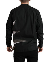 Load image into Gallery viewer, Dolce & Gabbana Black Floral Cotton Collared Long Sleeves Men Shirt