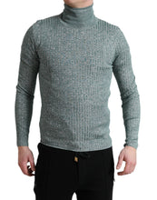 Load image into Gallery viewer, Dolce & Gabbana Green Polyester Turtleneck Pullover Sweater