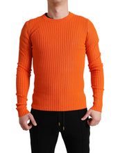 Load image into Gallery viewer, Dolce & Gabbana Orange Knitted Crewneck Men Pullover Sweater