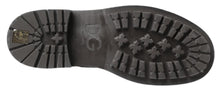 Load image into Gallery viewer, Dolce & Gabbana Chic Black Lace-Up Boots with Gray White Fade
