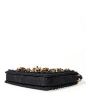 Load image into Gallery viewer, Dolce & Gabbana Black Embellished Baroque Crossbody Shoulder Bag