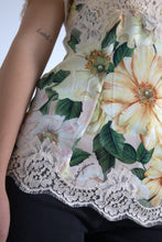 Load image into Gallery viewer, Dolce & Gabbana Elegant Floral Print Silk Blouse