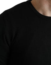 Load image into Gallery viewer, Dolce & Gabbana Black Cotton Crew Neck Men Pullover Sweater