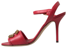Load image into Gallery viewer, Dolce & Gabbana Red Stiletto Sandal Heels