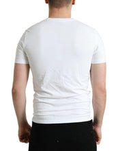 Load image into Gallery viewer, Dolce & Gabbana White Logo Print Cotton Round Neck T-shirt